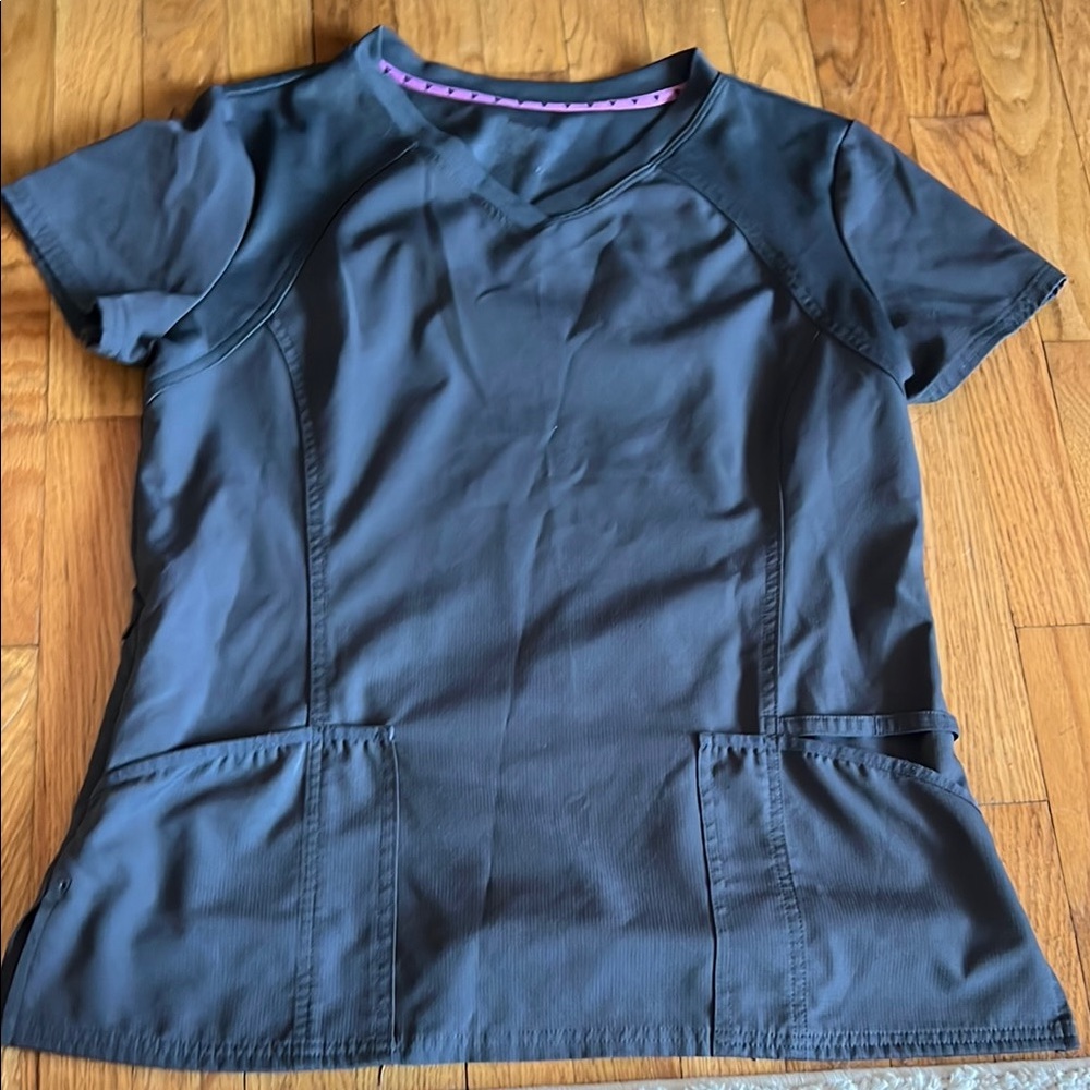 HeartSoul Women's Gray Scrub Top